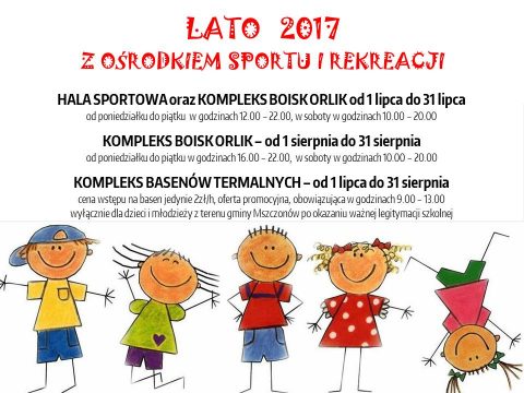 LATO Z OŚRODKIEM SPORTU I REKREACJI 2017